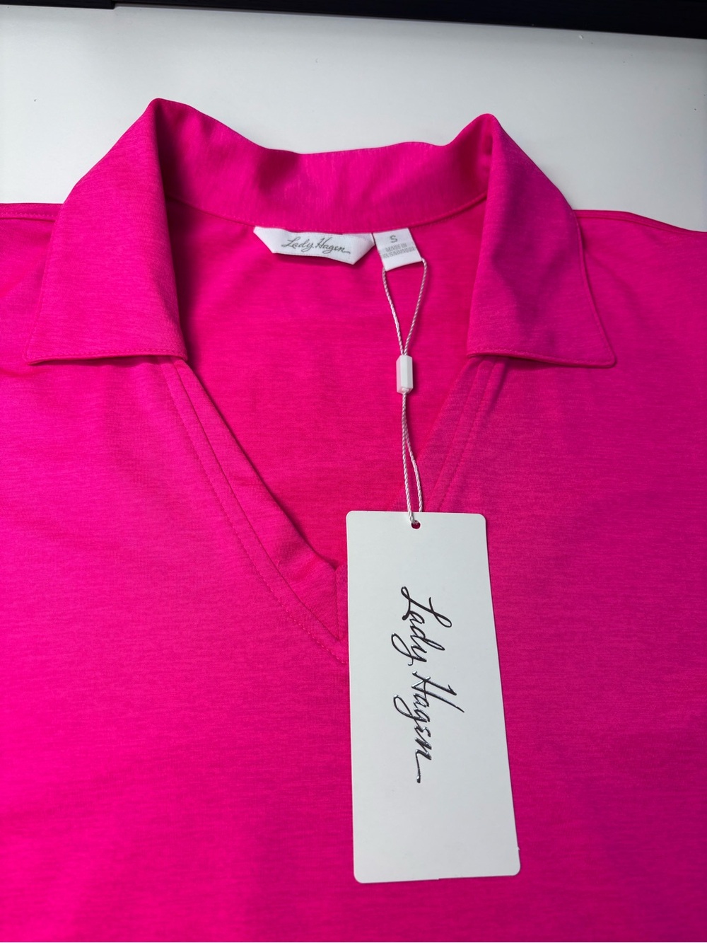 Lady Hagen women’s Sleeveless Golf Polo Pink NWT Tennis Pickleball Casual Sport - Picture 3 of 12
